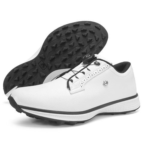 Men's Leather Spikeless Golf Sneakers - wholesale golf shoes
