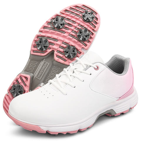 Women's Pink Spiked Golf Shoes - wholesale golf shoes
