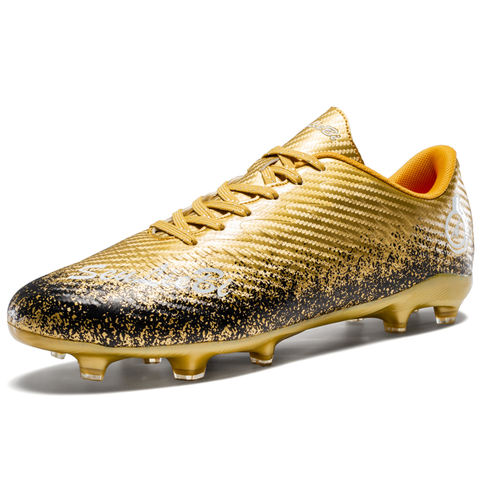 Low Top Long Stud Training Cleats, Gold - wholesale soccer cleats