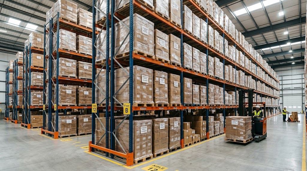 Finished-goods warehouse